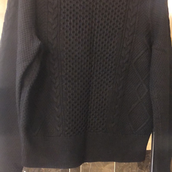 Banana Republic Black Cable Knit Sweater - Picture 9 of 13